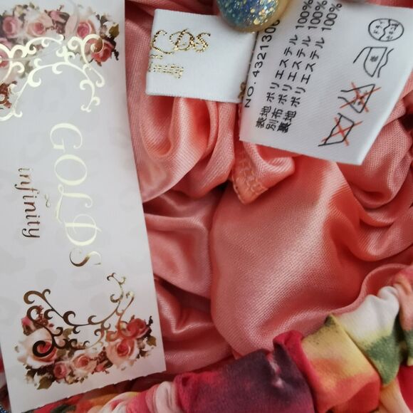 Golds Infinity Mini Skirt Size Small Orange Floral Cosplay Party Casual Festival - Picture 2 of 6